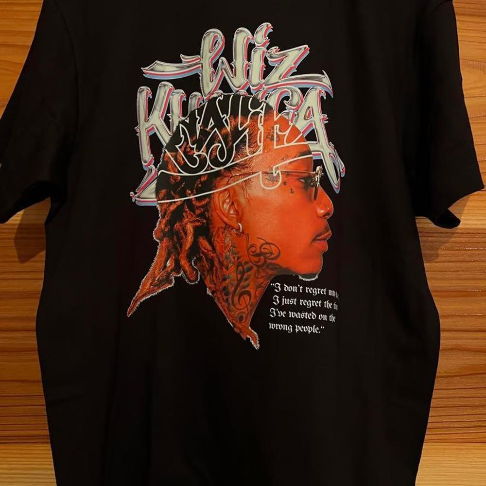 Новый! Хлопковая черная футболка Wiz Khalifa Унисекс Концертная от S до 5XL BO085 Унисекс Футболка XL