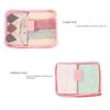 6-piece/set Travel Storage Bag Portable Large Capacity Waterproof Luggage Compartment Clothing Underwear Storage Bag with Zipper