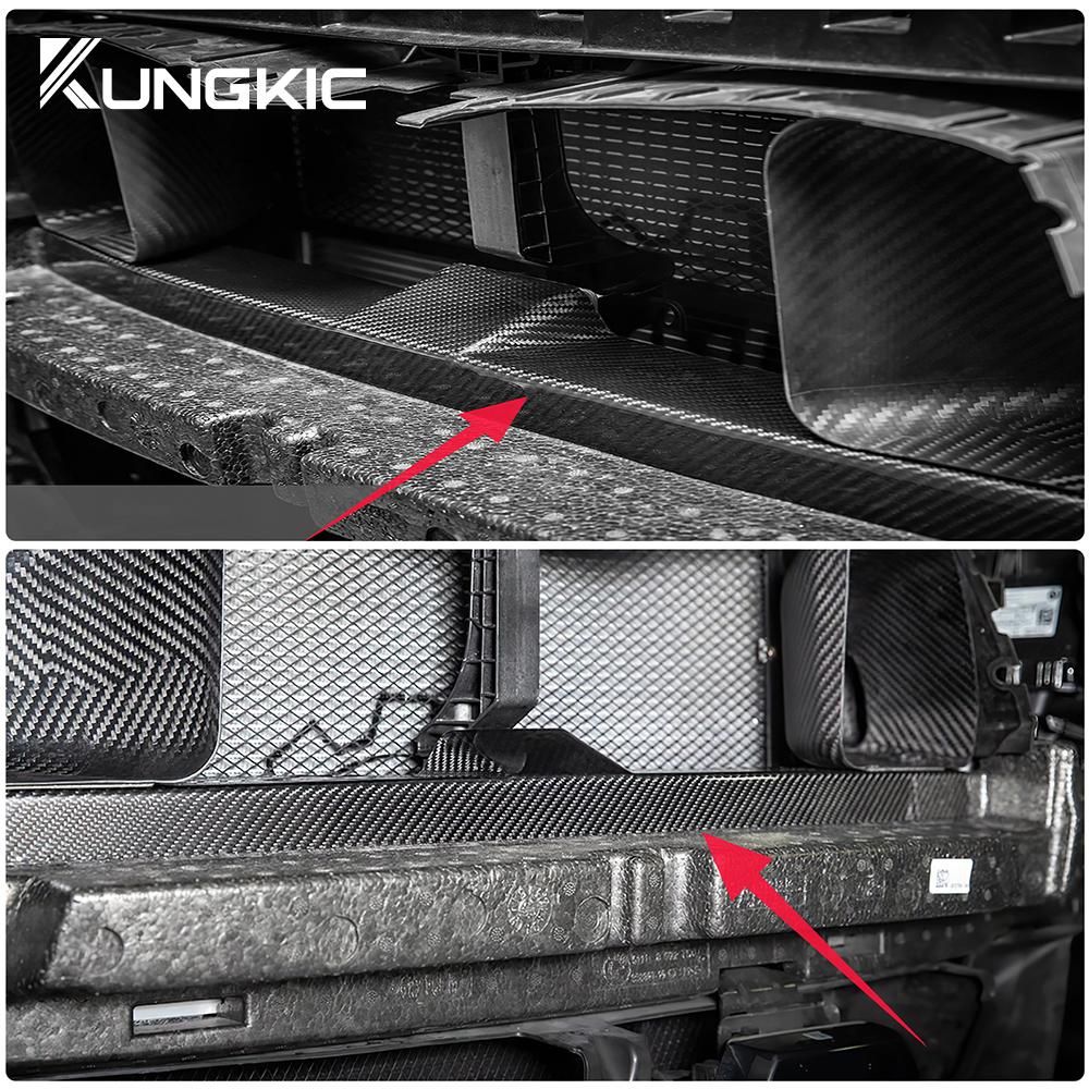 Real Hard Carbon Fiber For BMW G80 G81 M3 G82 G83 M4 2021-2024 Car Front Bumper Crash Foam Cover Trim Grille Back Foam Bumper