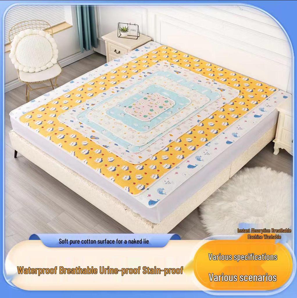 Double-Sided Non-Slip Cotton Baby & Menstrual Waterproof Leak-Proof Pad