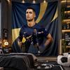Arazzo da Appendere a Parete Stampa Cristiano Ronaldo Tessuto per Soggiorno Camera da Letto Decorazione per la Casa