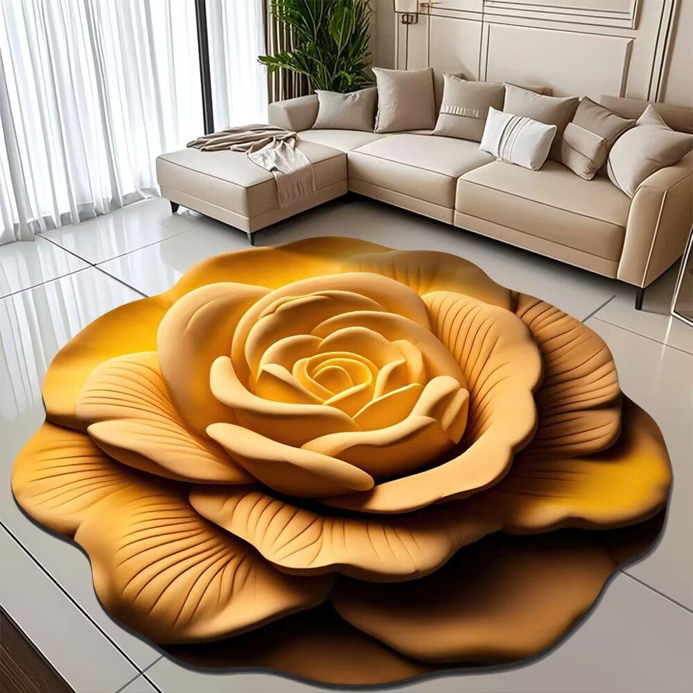 Peony Diatomaceous Earth Floor Mat – Stain-Resistant, Easy-to-Clean, Water-Absorbent Carpet for Bathroom/Entrance