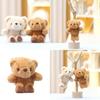 Plush Bear Keychain With Super Soft Short Plush For Girls Gift And Bag Decor