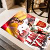 Lamine Yamal's Dynamic Soccer Celebration Area Rug Suitable for Kitchen Hallway Decorate room Dining Room Anti-slip Rug Anime Office Decor