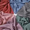New Solid Color Silver Sequin Rhinestone Chiffon Scarf Fine Pleated Breathable Women's Turban Wrap Malay Shawl