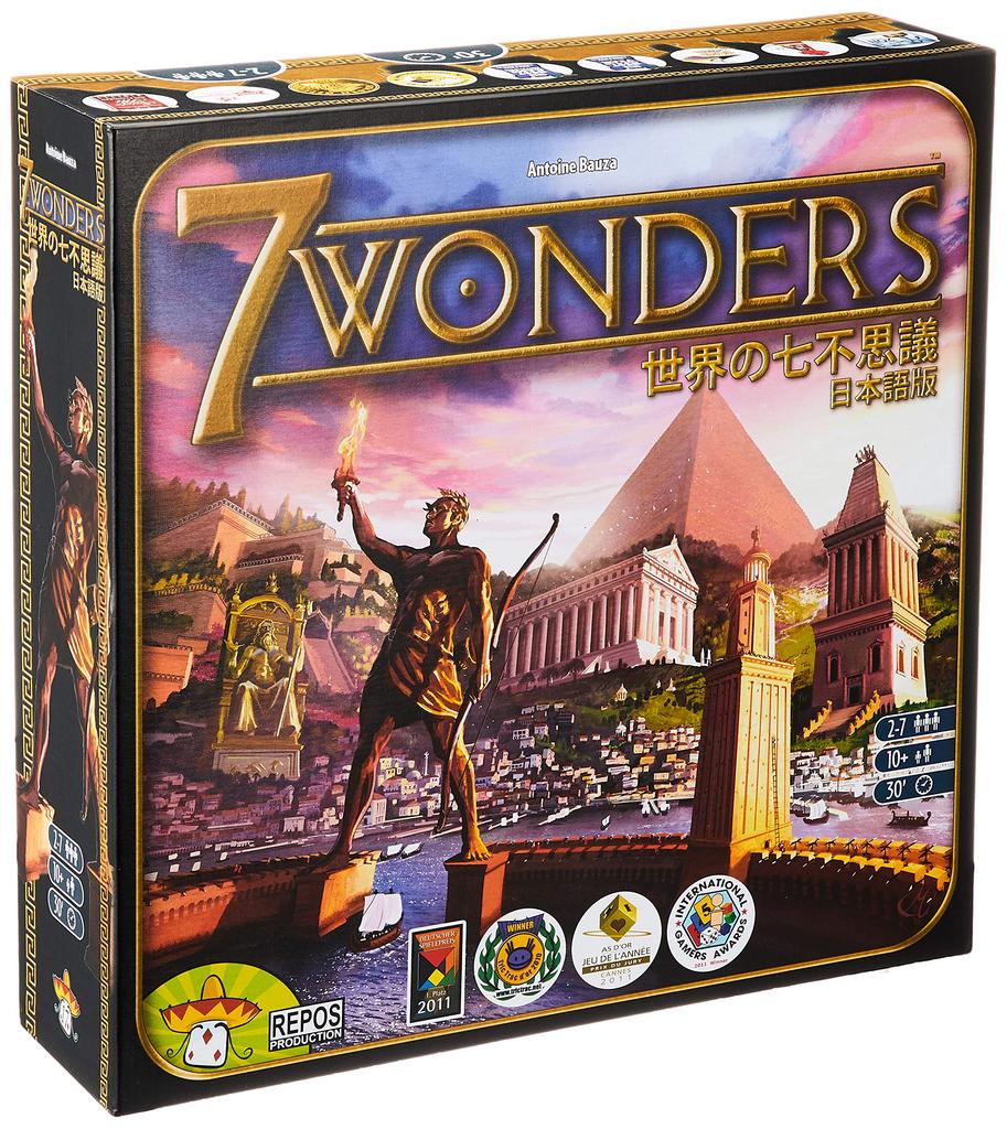 Hobby Japan 7 Wonders Japanese Edition Ages Board Game (3-7 Players, 30-40 Minutes, 13+)