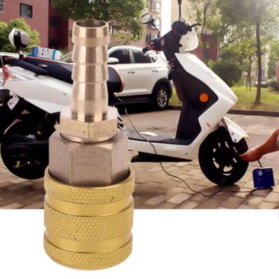 8mm Auto Reifen Ventil Clip Pumpe Düse Klemme Massivem Messing Schnell Verbinden Die Inflation Stecker Air Chuck Inflator pumpe Adapter