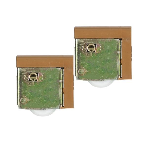 Set of Two Adjustable Door Rollers for and For Medium National, Panasonic, NiCE. V-shaped Rails. Color. [1992-2000 MJB900MS1/MJB900MS2 V-shaped Rails]