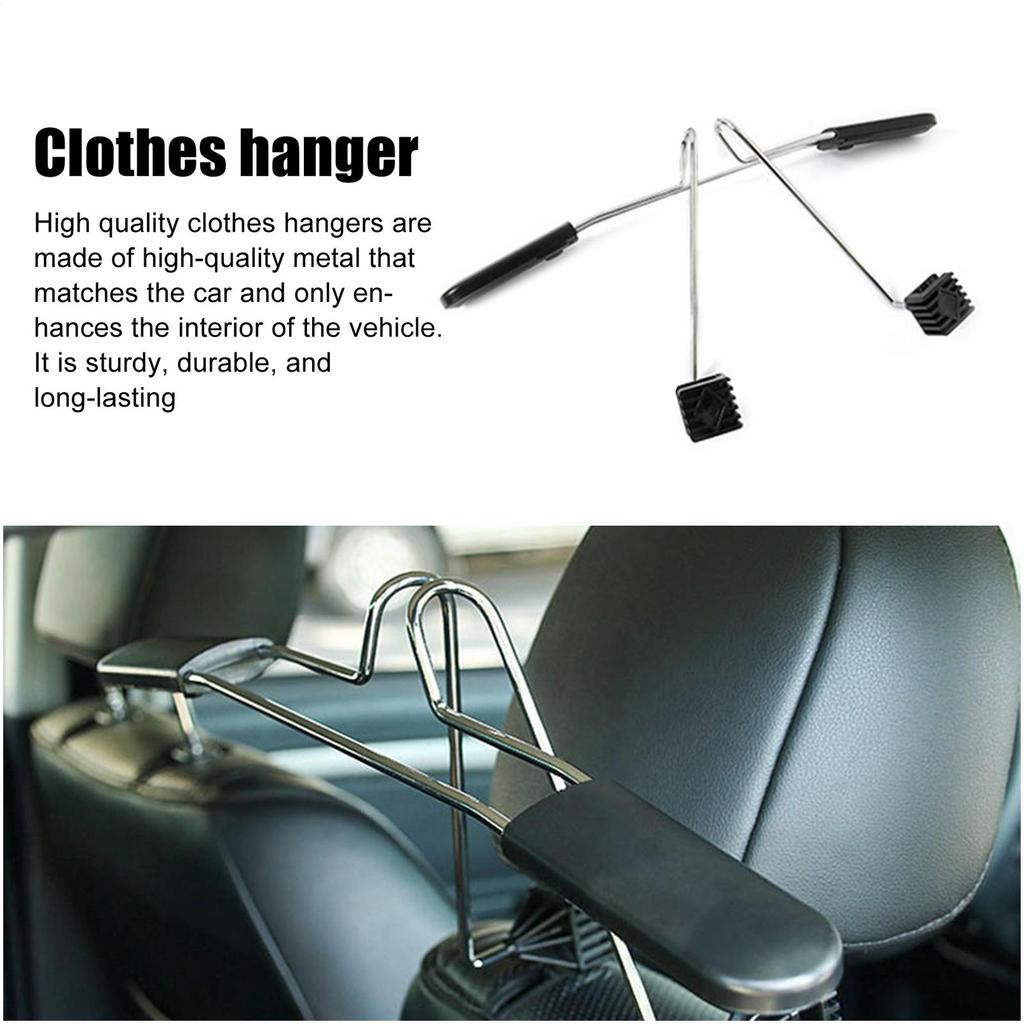 Car Hangers For Seat Retractable Removable Headrest Hook Automotive Clothes Hanger For Family Friends Automotive Vehicles