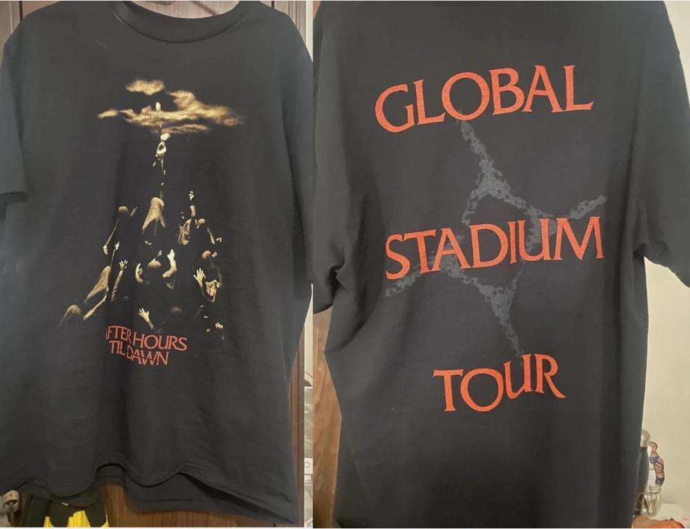 

The Weeknd After Hours Til Dawn Global Stadium Tour 2025 Black TShirt Unisex T-Shirt M