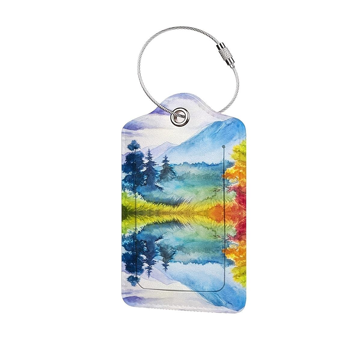 1шт цветные печатные багажные бирки багажные бирки посадочные талоны кожаные наборы — фото 5