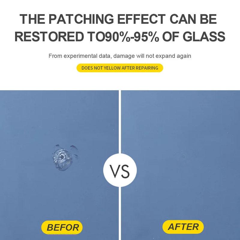 Big Long Crack Car Windshield Repair Kits Window Windscreen Polishing Tools Glue Resin Adhesive Set Fix Glass Rift Slit Cleft