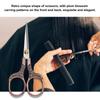 Salon Barber Stainless Steel Scissors Plum Blossom Sharp Scissors for Trimming Beard Whiskers Sewing Crafting Art Work