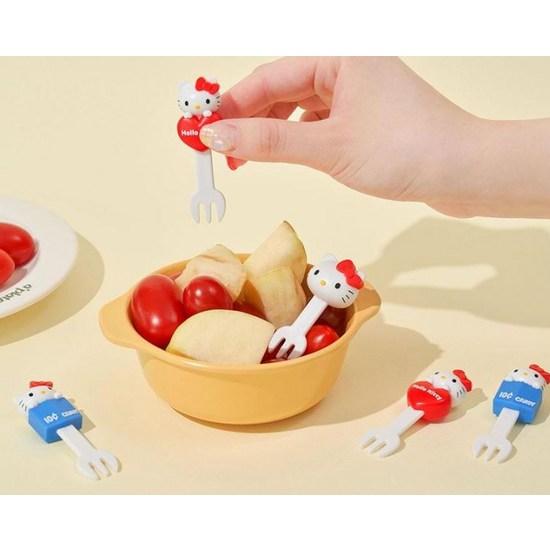 BoFriends Sanrio Hello Kitty Lunch Box Dessert Pork Pick Licensed Set of 6, a Popular Character In Korea