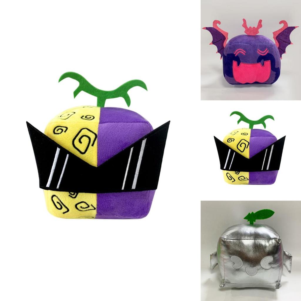 Cross-border New Arrival Blox Fruits Plush Toy In Purple Box Short Plush Stuffed Animal Doll