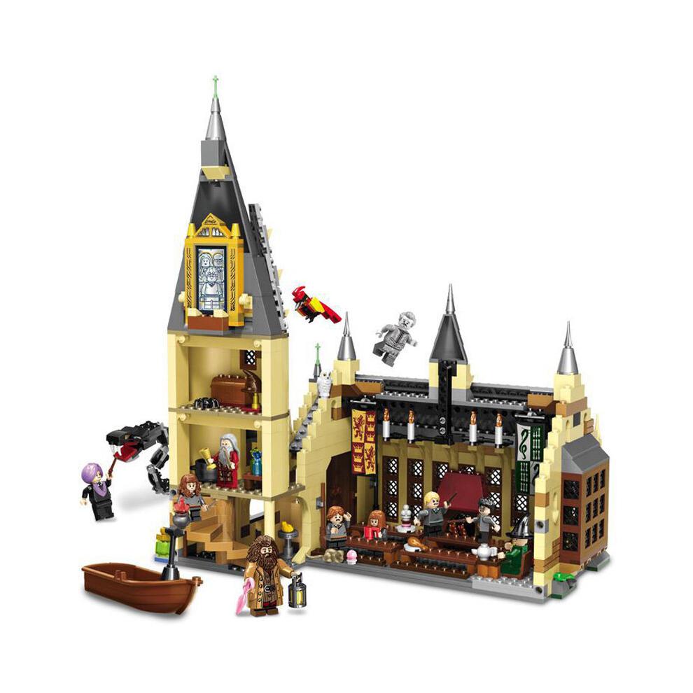 Harry Potter Zweinstein Grote Zaal Kasteel Speelgoed, Cadeau-idee voor Tovenaarswereld Fan, Bouwpakket voor Kinderen