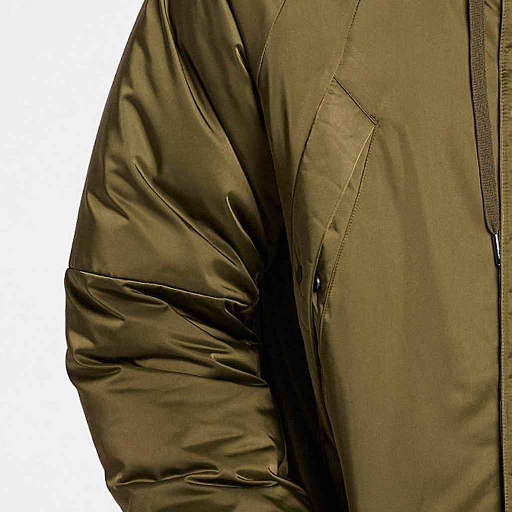 Nike Windproof Warm Comfortable Mid-Length Down Jacket Men Jacket Jungle-Green AA1952-395