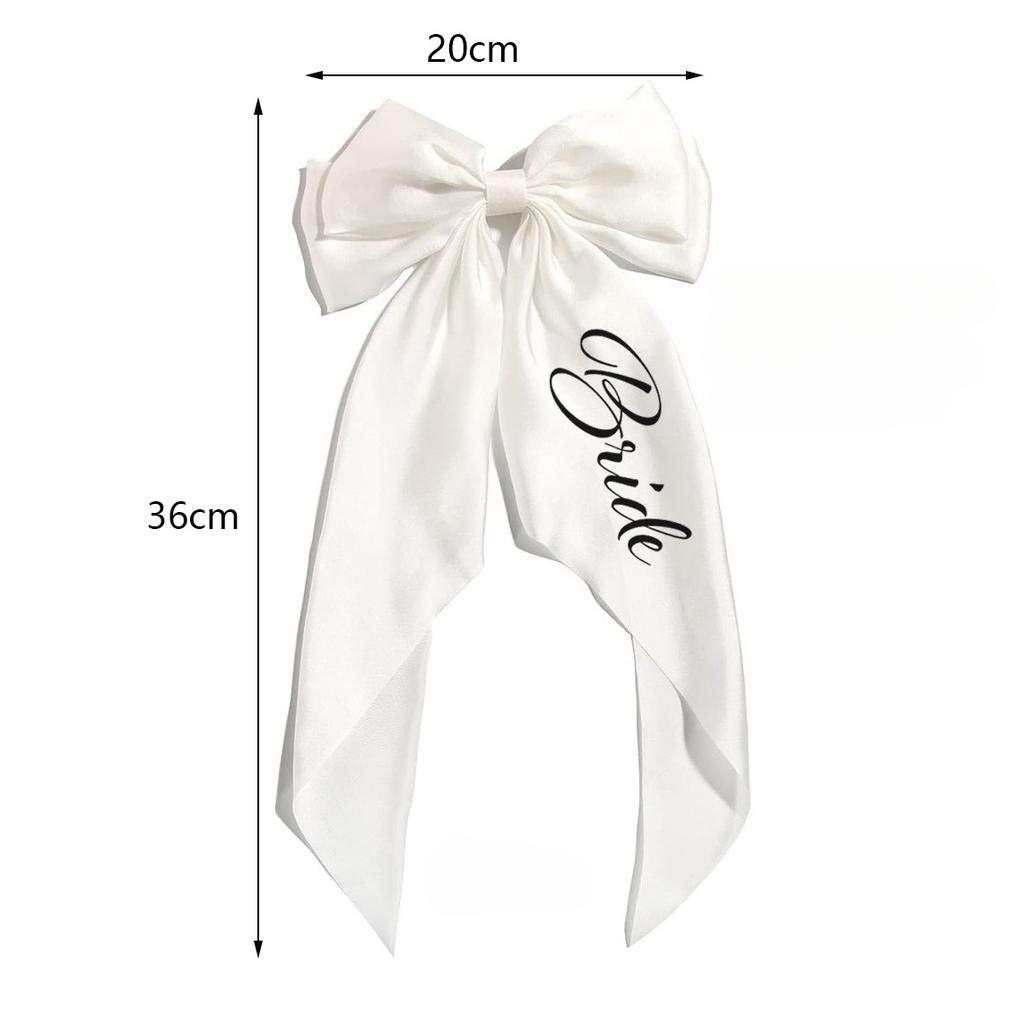 Bridal Decorations, White, Bow Tie, Headwear, Wedding Veil Accessories, Hair Accessories, Wedding Hair Clip
