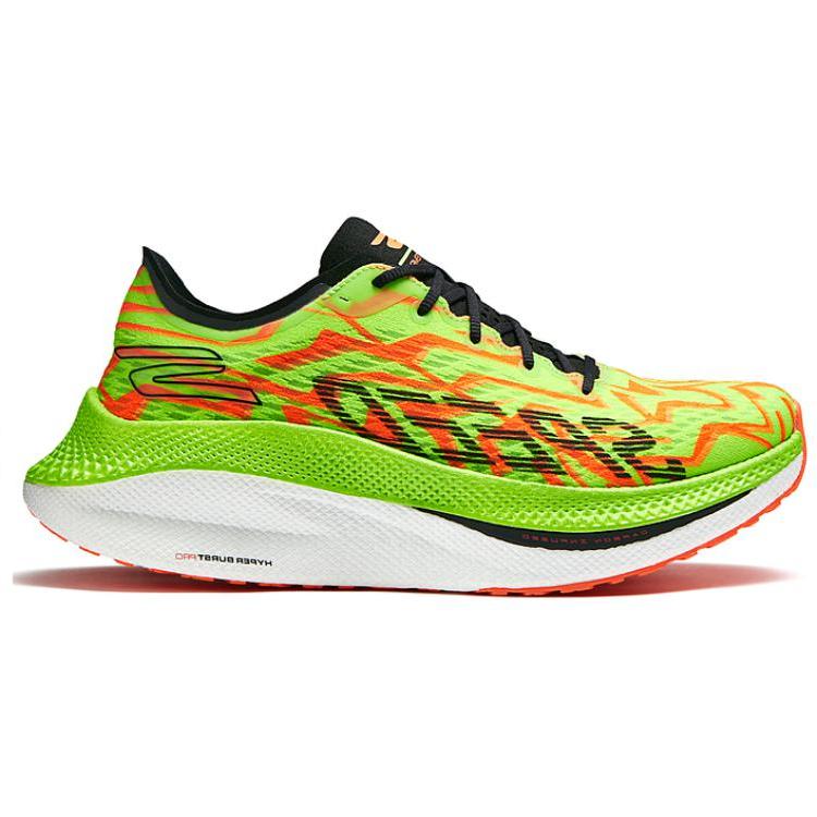 Skechers Mens Go Lightweight Comfortable Durable Breathable Low-Top Running Shoes Men sneaker Green Orange 246063-GROR