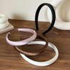 Satin Thin Edge Non-slip Headband for Women - Solid Color, High Skull Top Hair Accessory