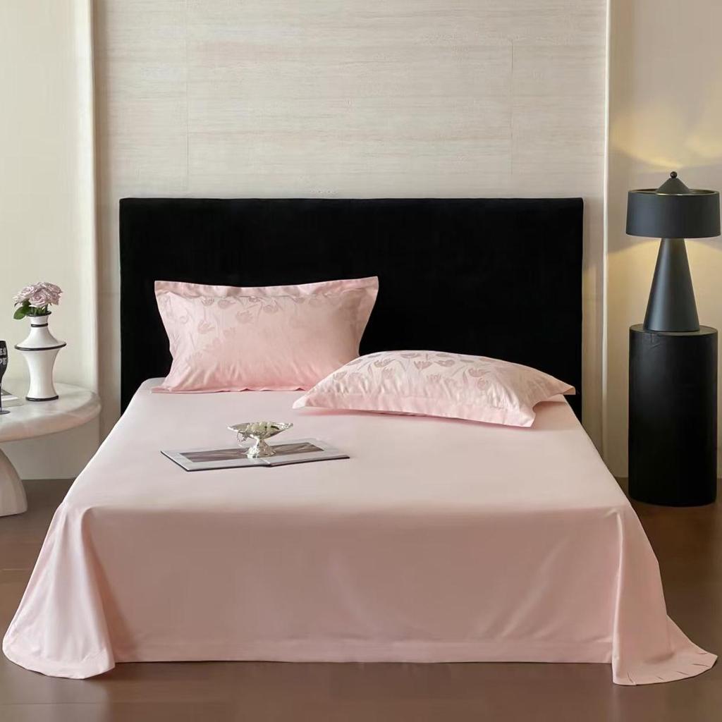 A-Class 50x50 Double-Strand Long-Staple Cotton Sateen Single Bed Sheet, Custom Sizes Available.