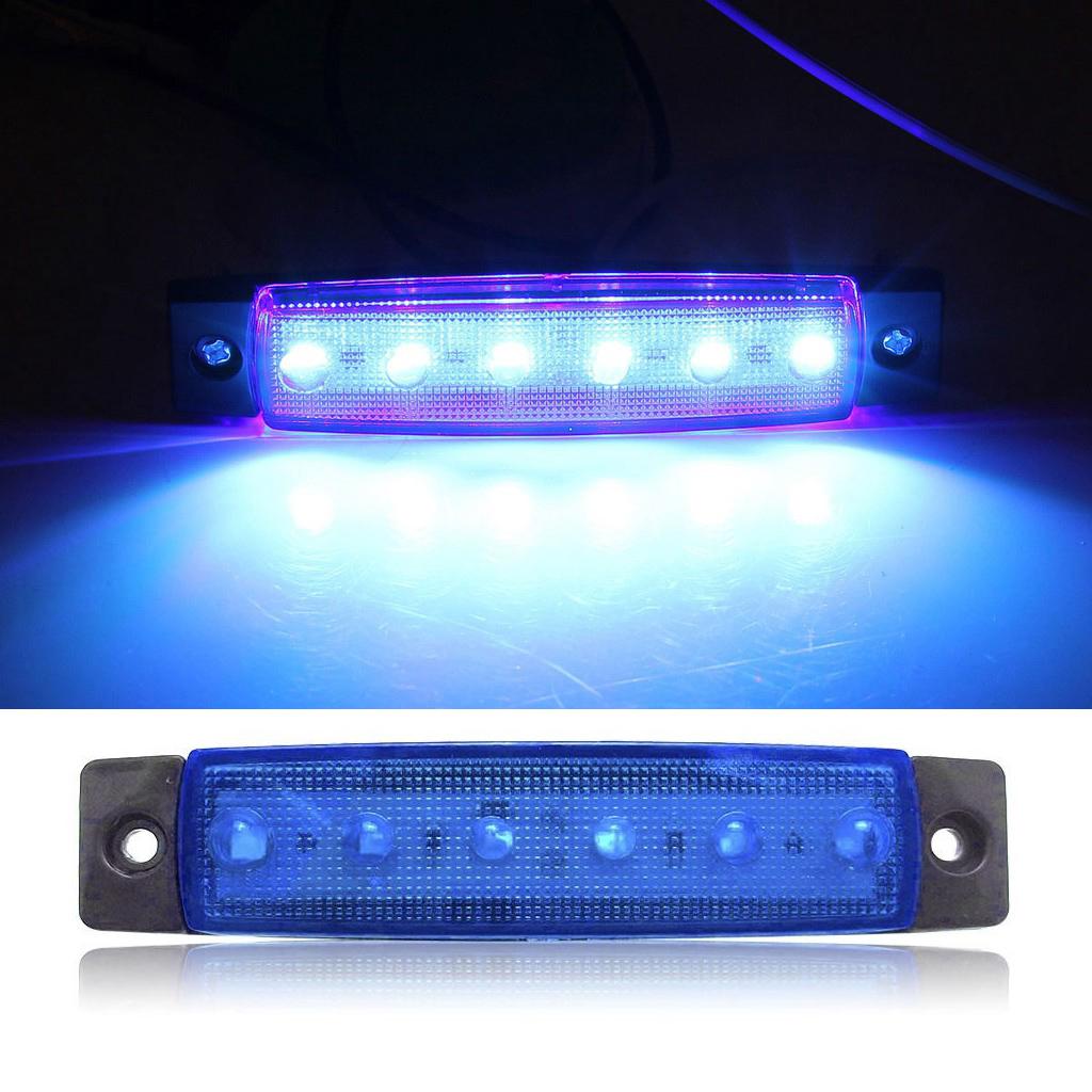 6 LED Truck Side Light Emergency Lorry Trailer Marker Lights 24V Indicator Warning Lamp Signal Led Lights Car Waterproof Lamps