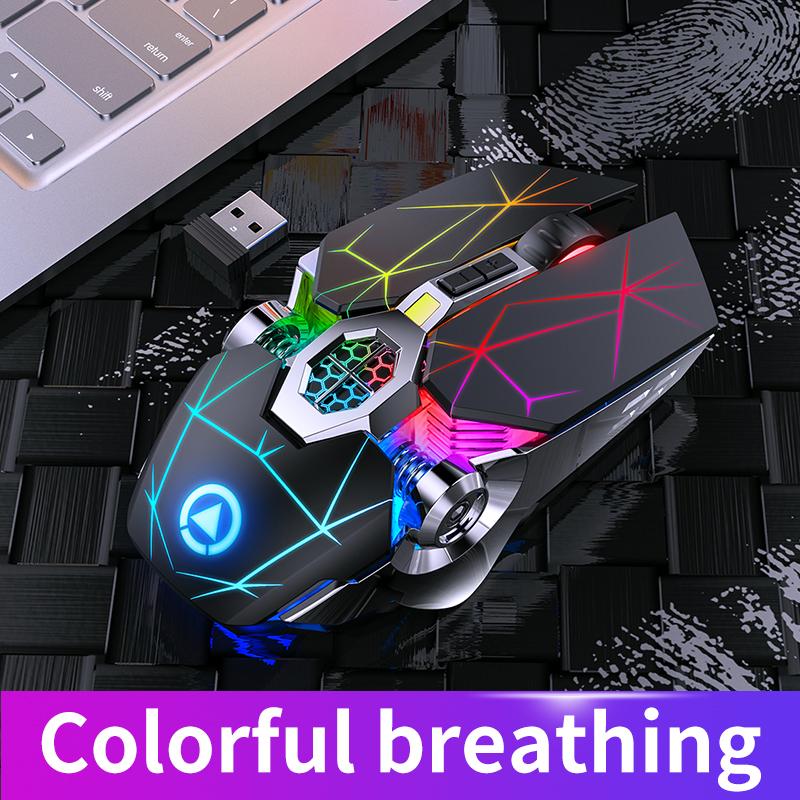 YINDIAO Wirelesss Mouse Rechargeable Notebook Computer Office Accessories Laptops Silent Mouse
