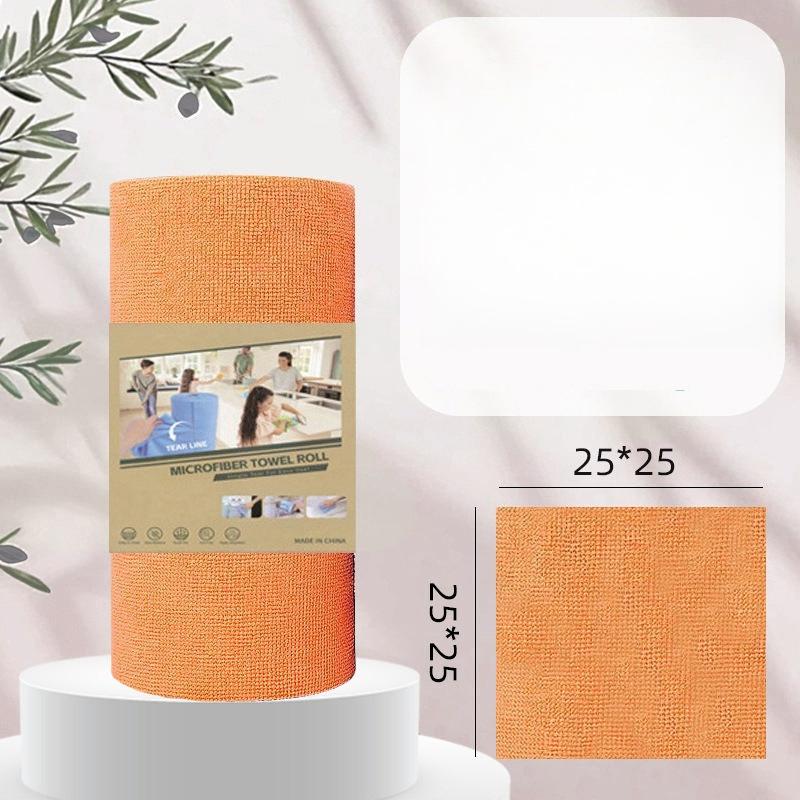 20pcs Cleaning Cloth Roll,Tear Away Reusable Paper Towels Pink, Commercial Shop Rags, Microfiber Towels for Cars, Lint Free Cleaning Rags for Kitchen