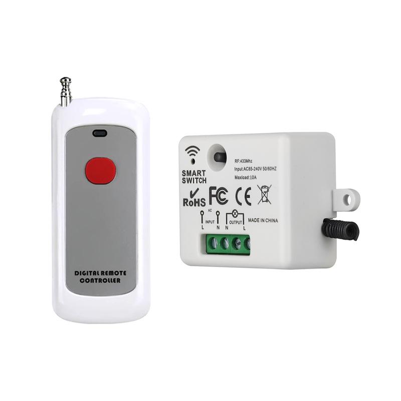 Single Channel Wireless Remote Control Switch, 110V/220V, Long Distance Power Control