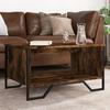 VidaXL Coffee Table Smoked Oak 75x51x40 Cm Engineered Wood, Side Table, Living Room Table, Side Table, End Table 848486