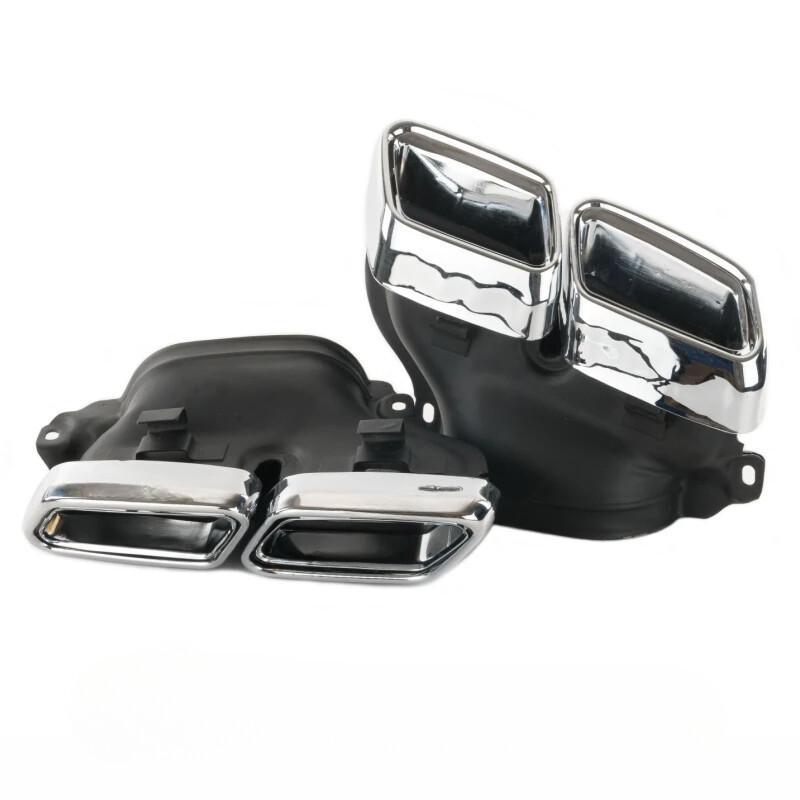 Stainless Steel Tailpipe Cover for 2014-2024 Mercedes-Benz S-Class W222/S63/S65
