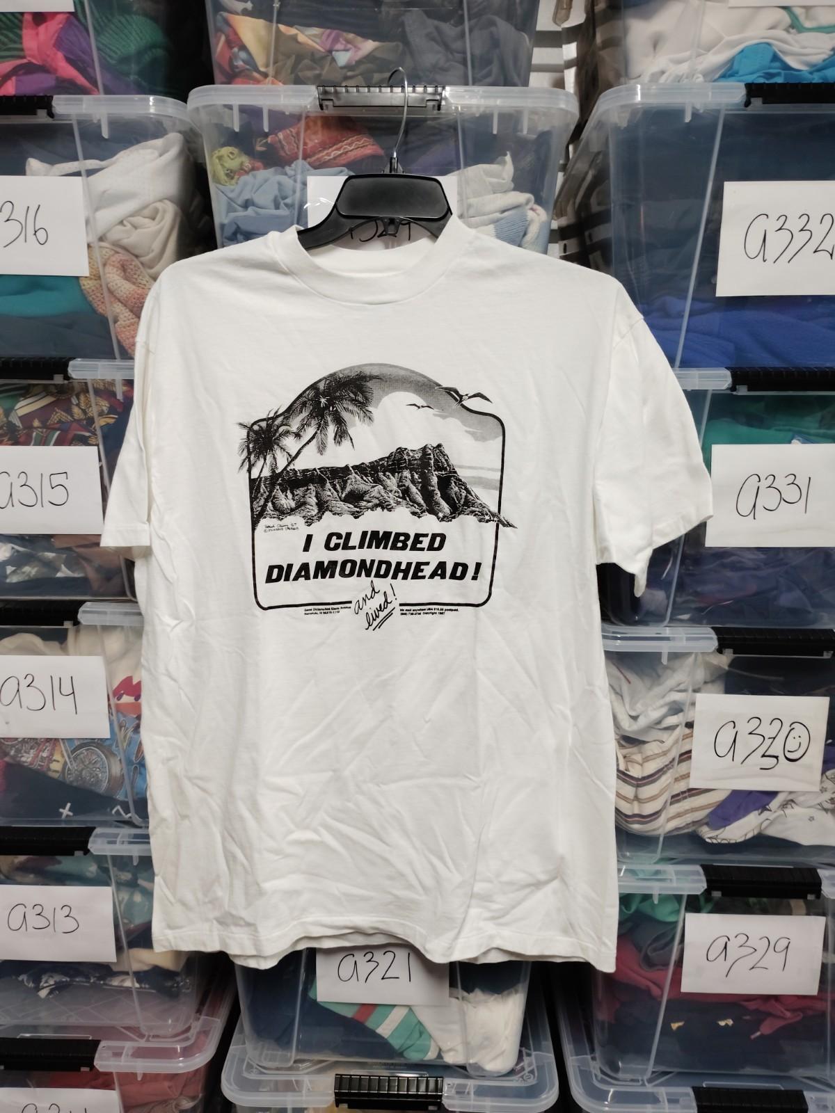 Vintage Diamond Head Hawaii Hiking Trail Tee 90s Vtg Xl A341 Unisex T-Shirt M