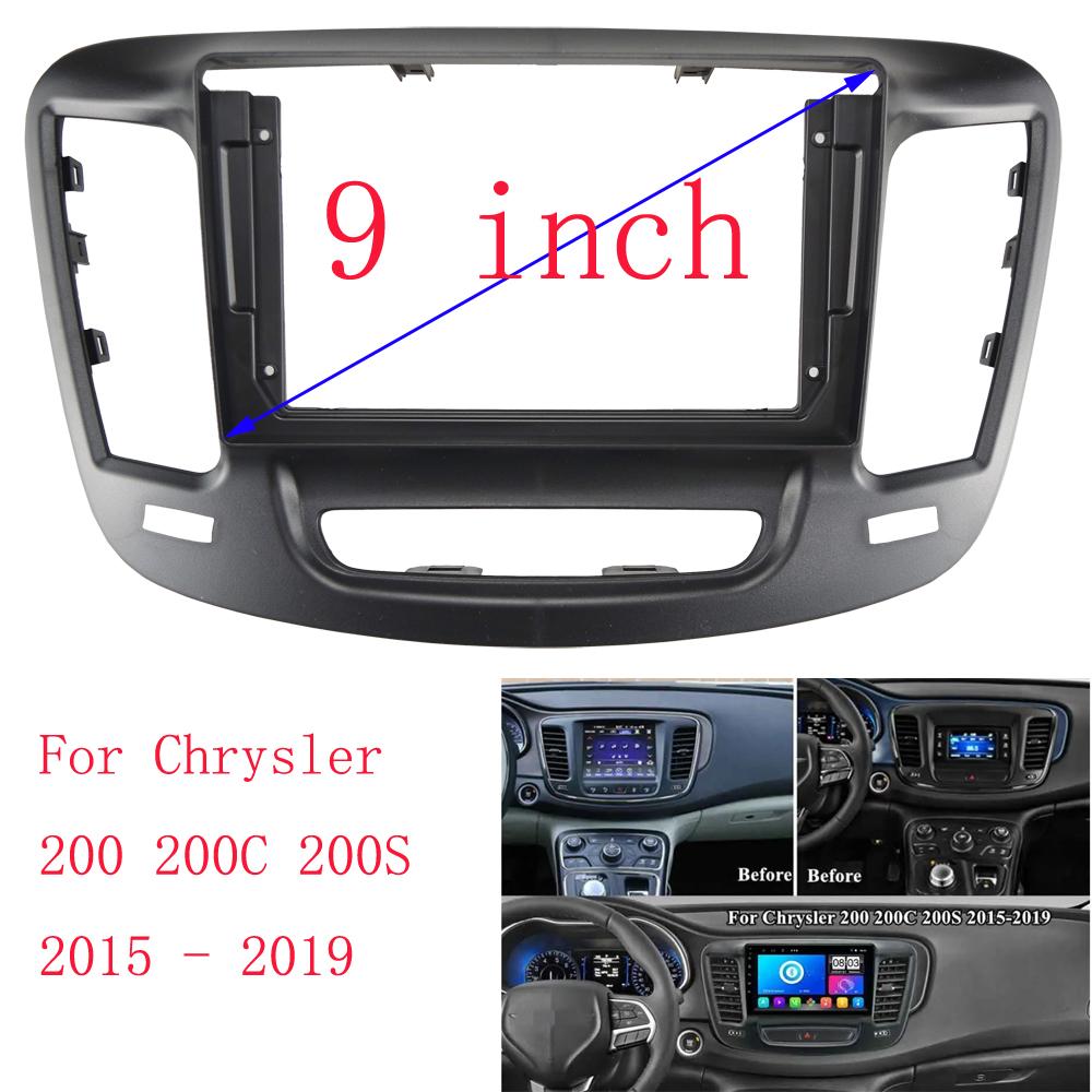 HAOCHEN For Chrysler 200 200C 200S 2014-2018 Car Radio Fascias Frame Stereo Panel Wiring Harness Power Cable Adapter Canbus