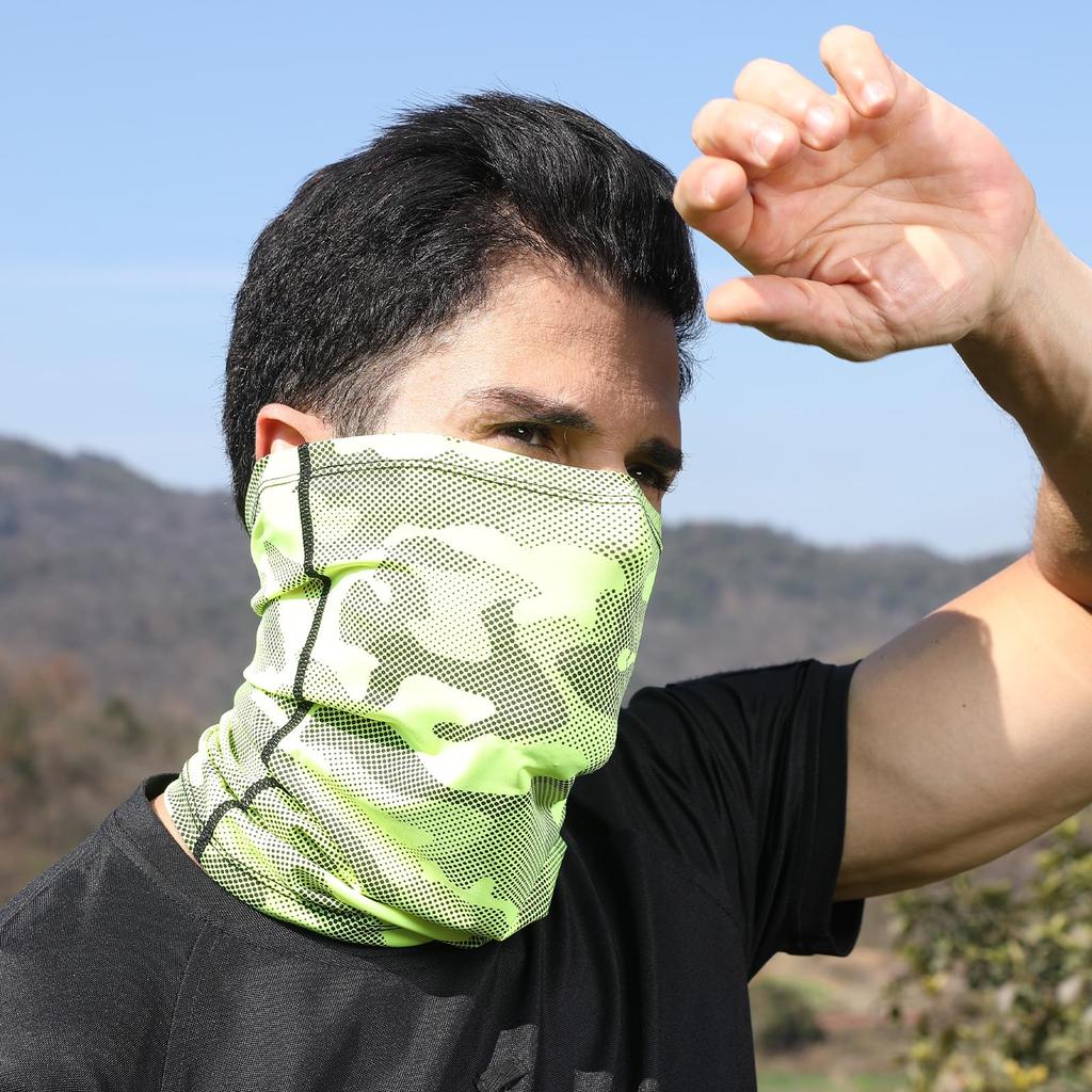 CUBATTY Kryt obličeje, Ochrana proti UV záření, Pánský, Ochrana obličeje, Léto, Chladivý pocit, Ochrana krku, Slunce