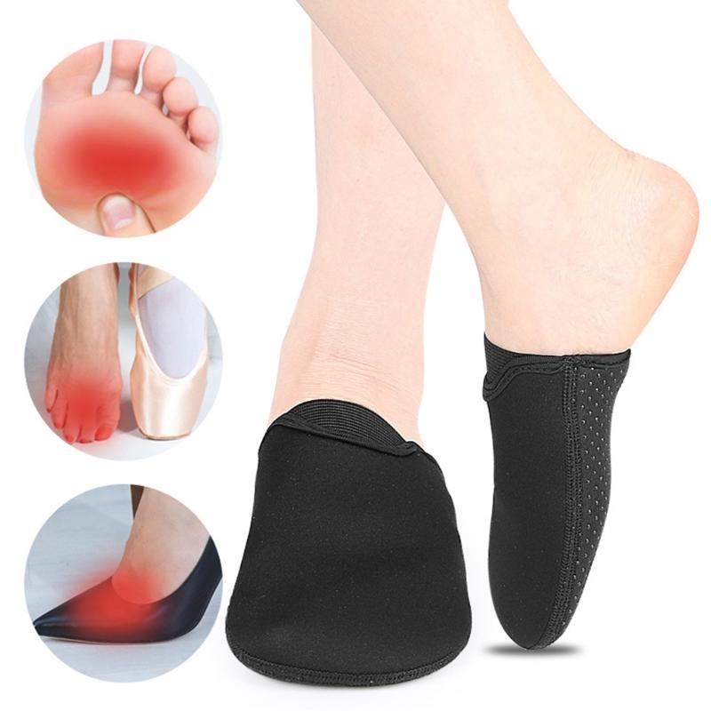 Anti Chafing Half Foot Cover For Sports Ice Bath Cycling Toe Warmer Sleeve Neoprene & Silicone Design Toe Caps Socks