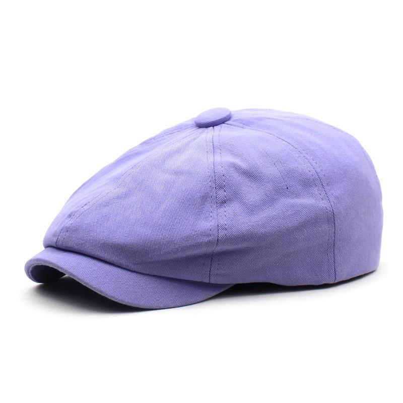 

Autumn and Winter Polyester Print Warm Newsboy Caps Flat Peaked Cap Men and Women Painter Beret Hats 136
