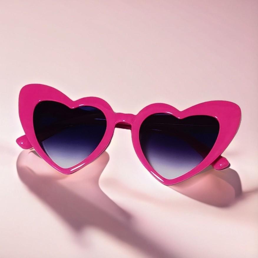 Heart-Shaped Anti-UV Fashion Sunglasses - 2025 European & American Style Sun Protection Glasses