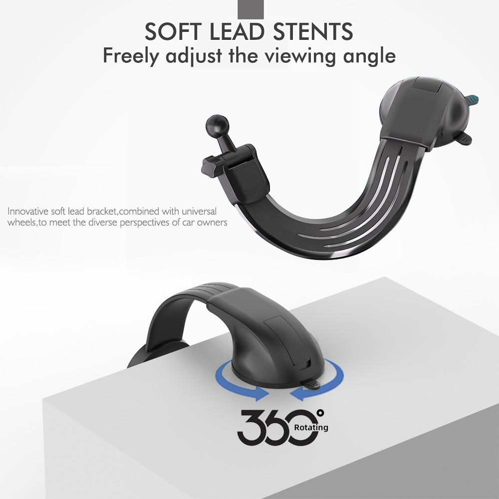 Magnetic Fixation Car Universal Holder Soft Lead Stents 360 Freely Adjust the Viewing Angle Strong Adhesive Vacuum Suction Cup