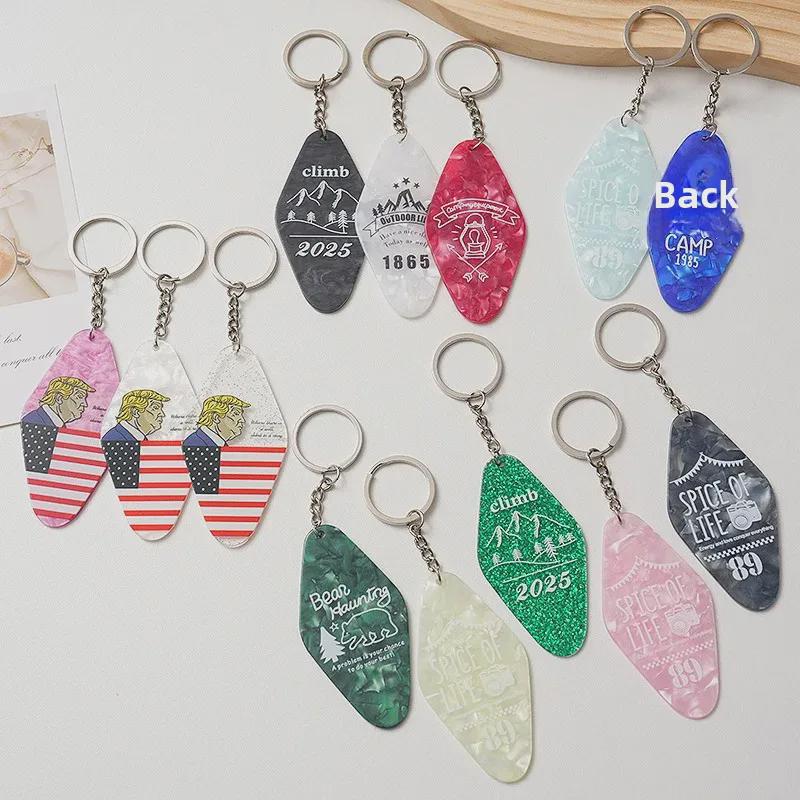 Acrylic Keychain Diamond Nameplate for Hotel Room Numbers