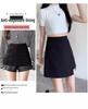 2024 Summer Women's Plus Size High Waist Black A-Line Midi Skirt
