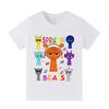 A1014 Kids Boys Girls Sprunki Casual Short Sleeves T-shirt