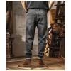 Plus Size Men's Spring and Summer Jeans Men's Retro Big Cow Style Loose Stretch Denim Trousers Plus Size