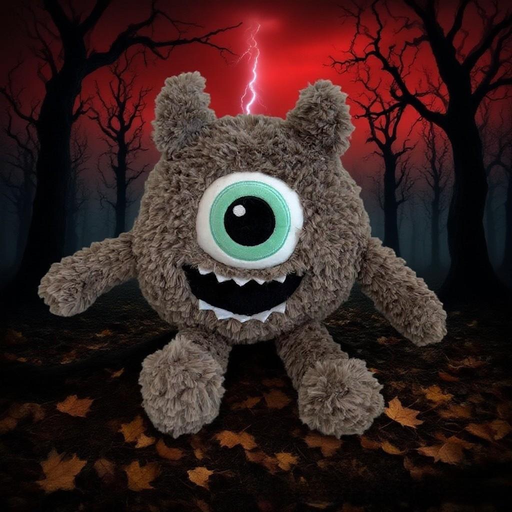 Halloween Big Eyed Monster Plush Toy With Soft Fur For Kids And Collectors