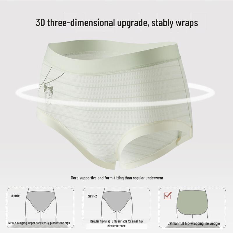 Maoren Women's 4-Pack Antibacterial Cotton Crotch Briefs