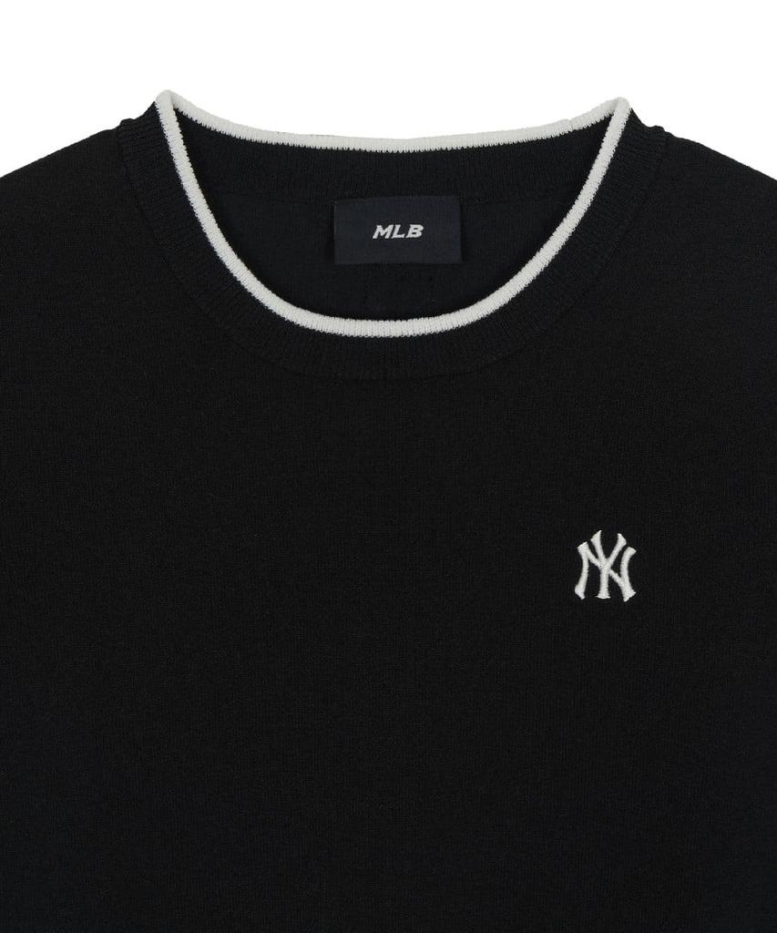 Emelbi Women'S Varsity Cooling Short Sleeve Knit Ny (Black)