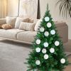 Festive Christmas Tree Ball Ornament Set 236 Inch 12 Pieces Macaron Painted Foam Balls with Glitter for Seasonal Use