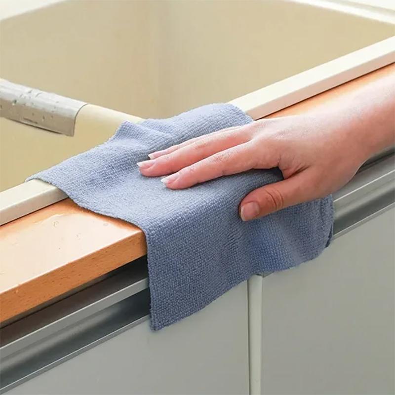 Reusable Cleaning Wipe Household Kitchen Cloth Microfiber Towel Rolls Dish Rags Wash Paper Towel Replacement 1 Roll of 20 Sheets