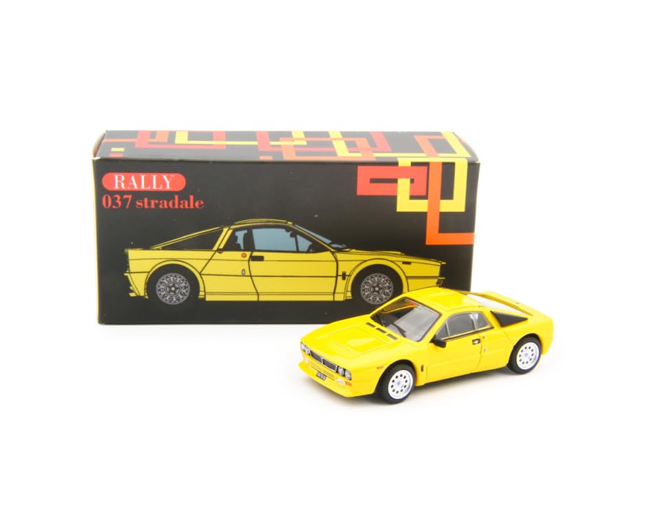 LAUDORACING Lancia 037 Rally Stradale 1982 Yellow Rally Stradale Giallo 1/64 (Loudo Racing)