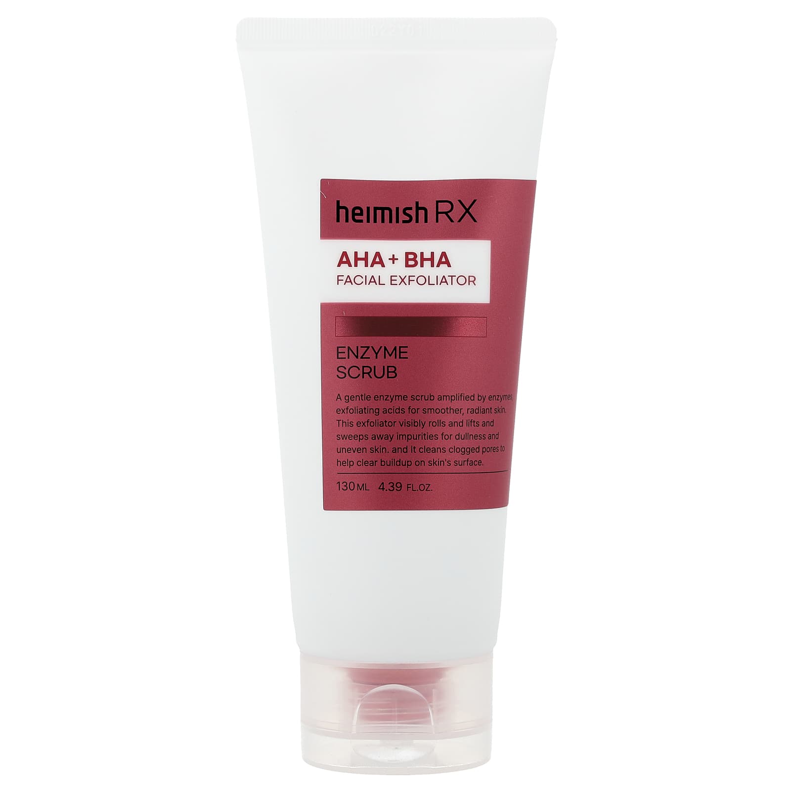 Heimish, AHA + BHA Facial Exfoliator, Enzyme Scrub, 130ml (4.39 fl oz)
