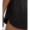 Lululemon Fast And Free High Rise Split Short 3   Crinkle Black